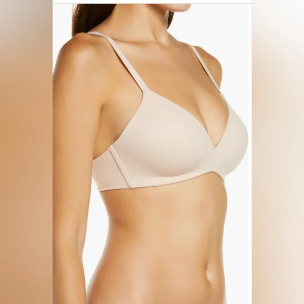 Wacoal How Perfect Wire Free T-shirt Bra Rose Dust, New Without Tag - Picture 4 of 16